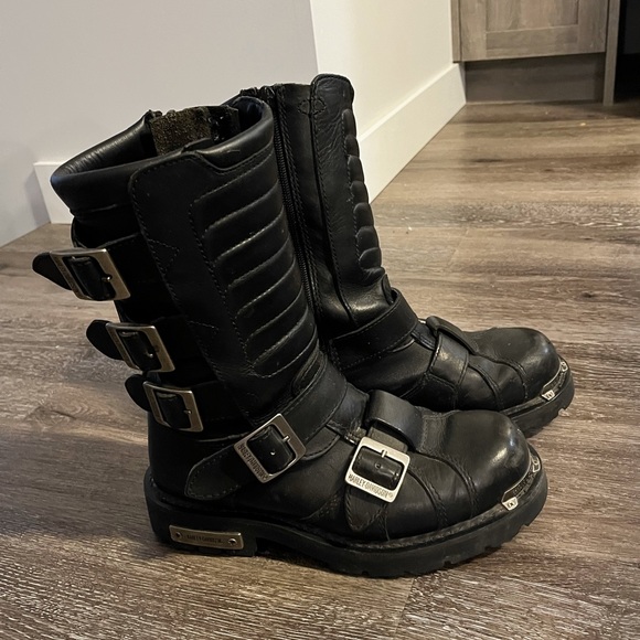 Women’s Harley Davidson Biker Boots, size 9 - Picture 2 of 5
